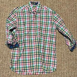 NWOT Alan Flusser Button Short Shirt Size Small